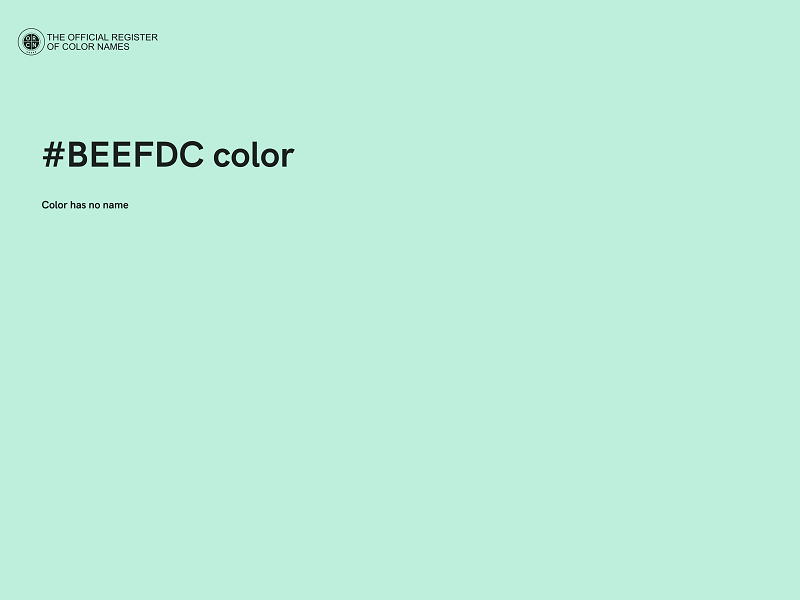 #BEEFDC color image