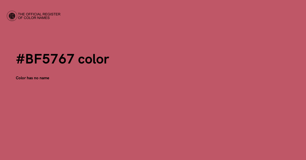 Color #BF5767 - The Official Register of Color Names