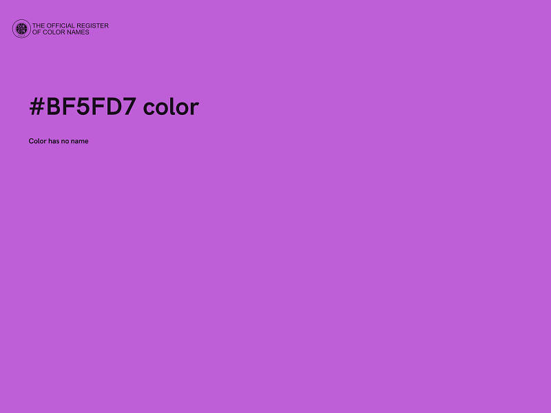 #BF5FD7 color image