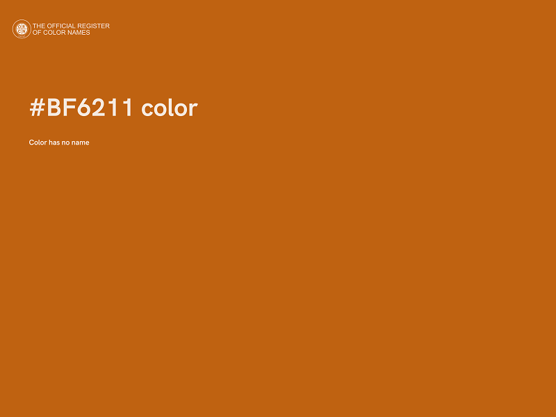 #BF6211 color image