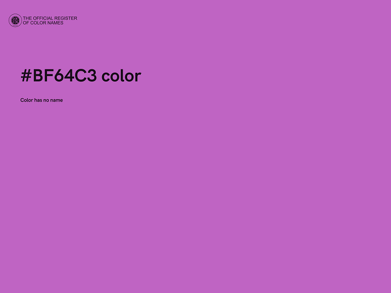 #BF64C3 color image