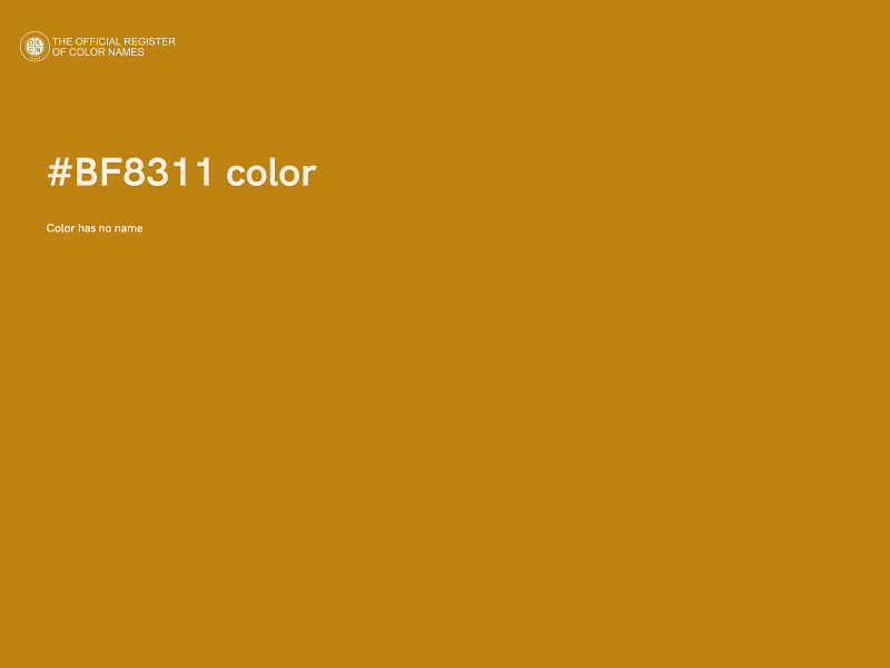 #BF8311 color image