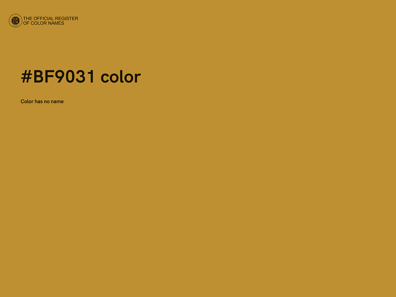 #BF9031 color image