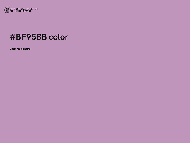 #BF95BB color image