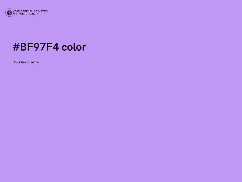 #BF97F4 color image