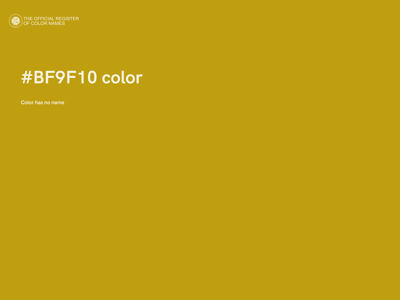 #BF9F10 color image