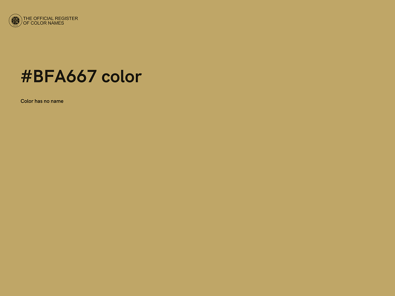 #BFA667 color image