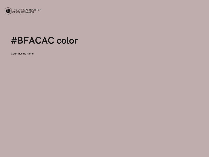 #BFACAC color image