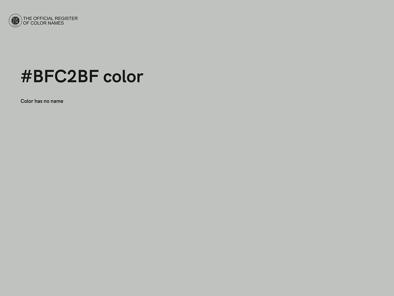 #BFC2BF color image