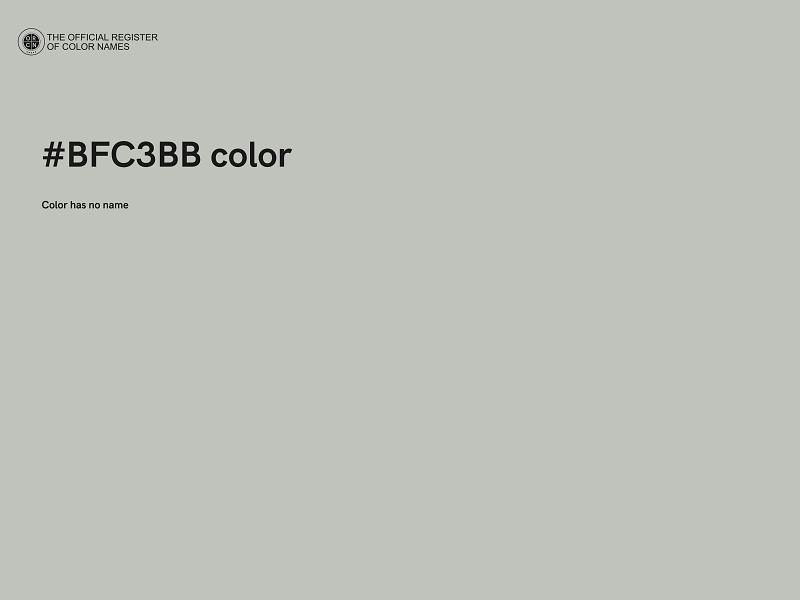 #BFC3BB color image