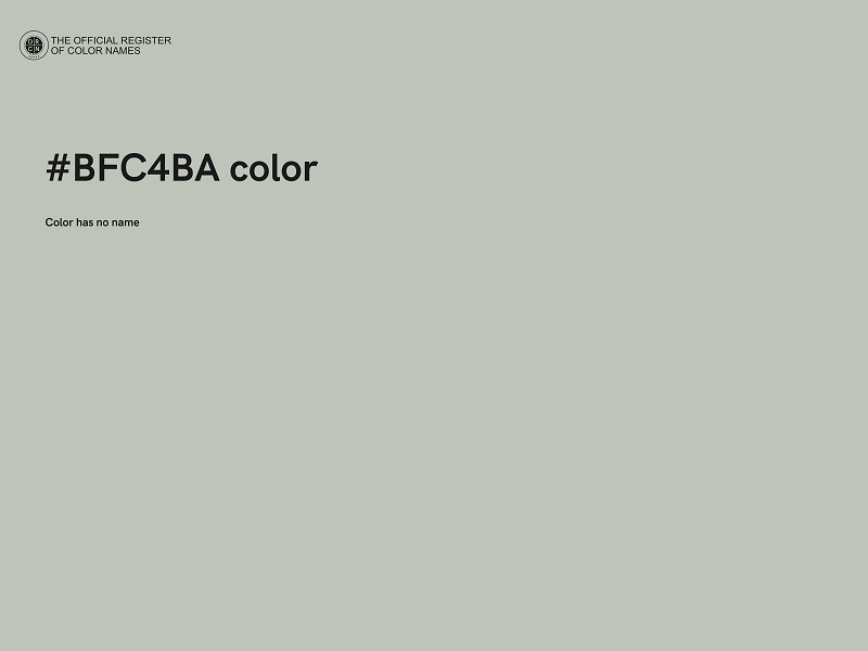 #BFC4BA color image