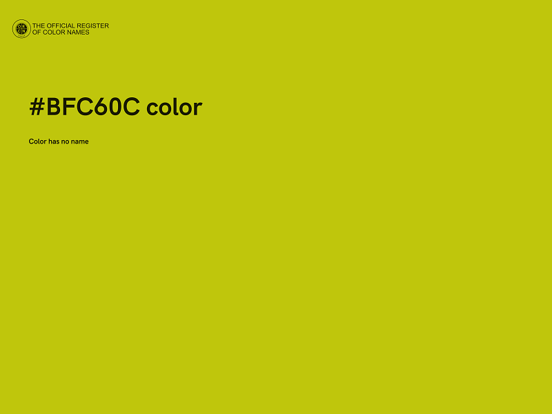 #BFC60C color image