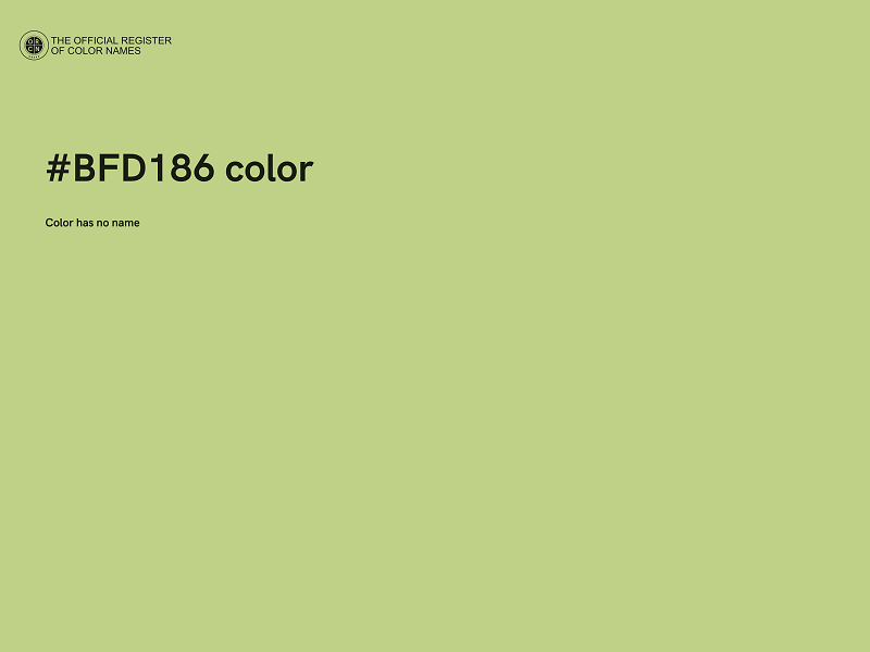 #BFD186 color image