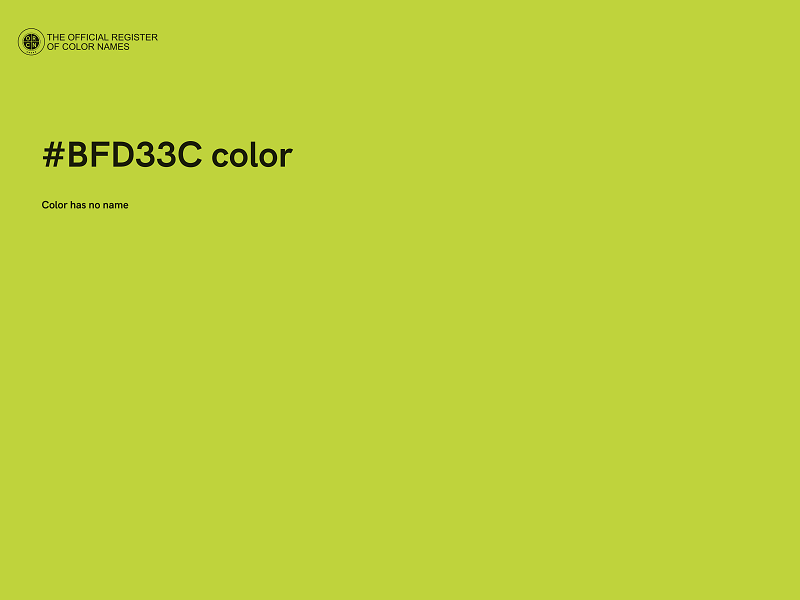 #BFD33C color image