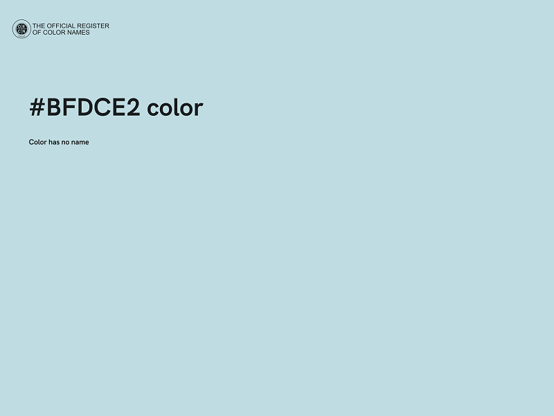 #BFDCE2 color image