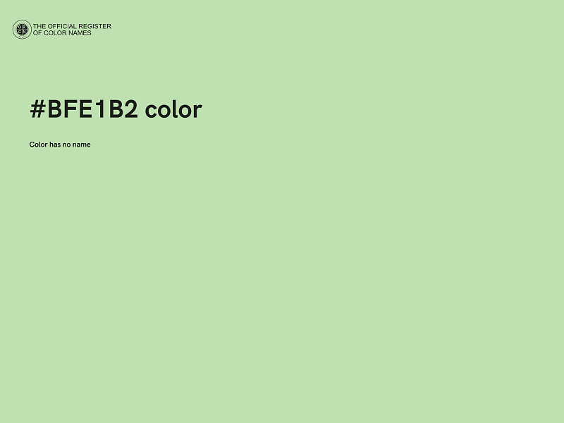 #BFE1B2 color image