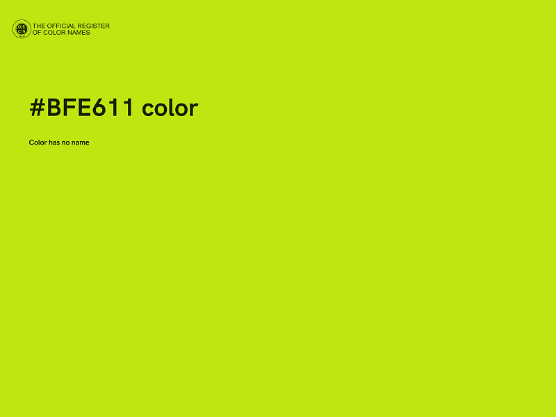 #BFE611 color image