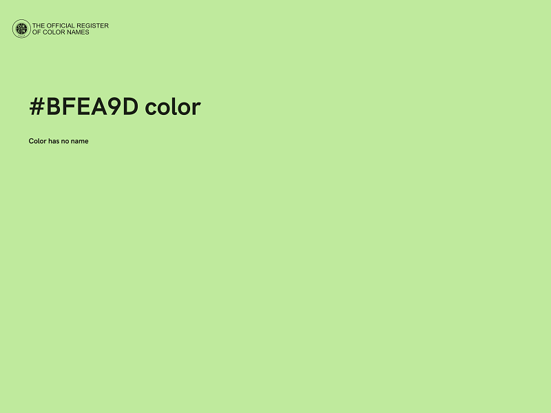 #BFEA9D color image