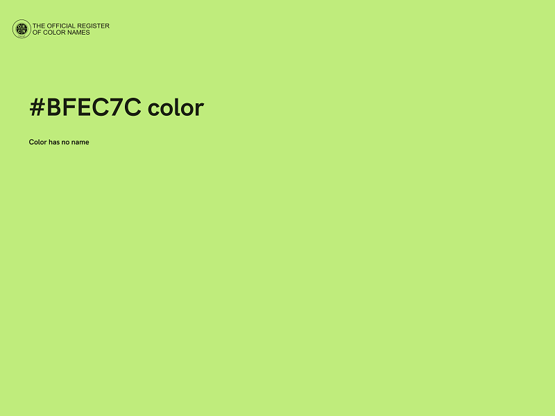 #BFEC7C color image