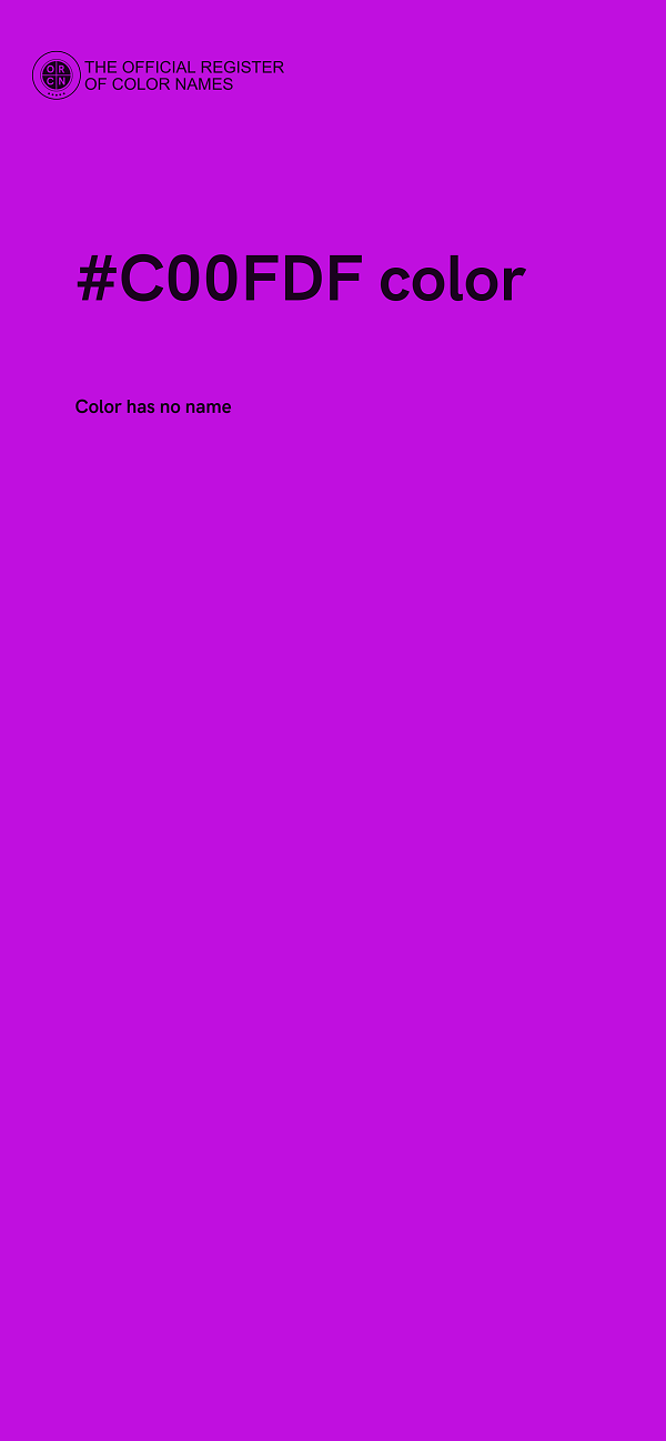 #C00FDF color image