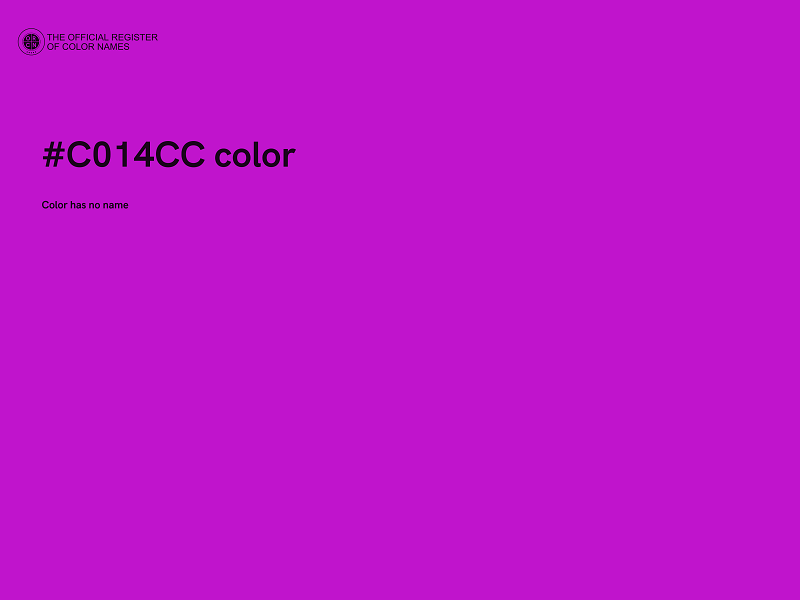 #C014CC color image