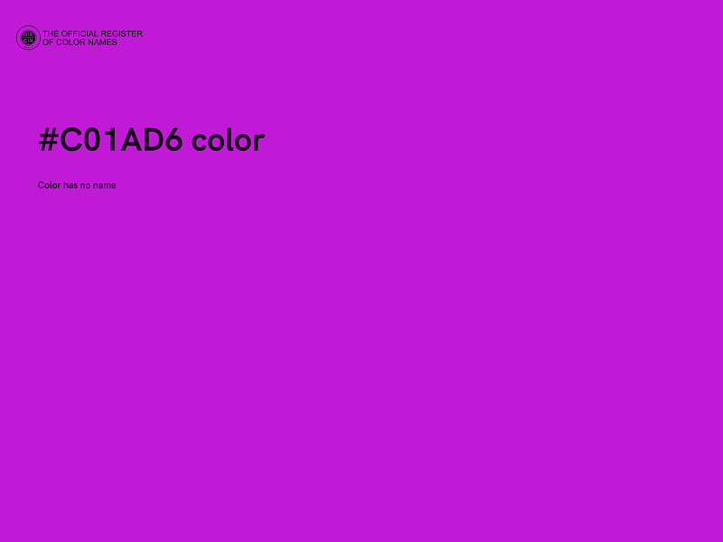 #C01AD6 color image