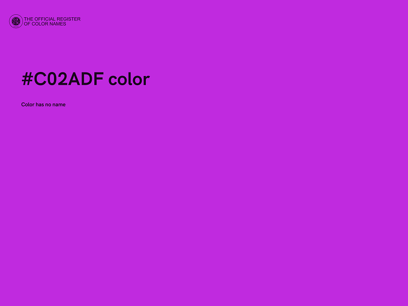 #C02ADF color image