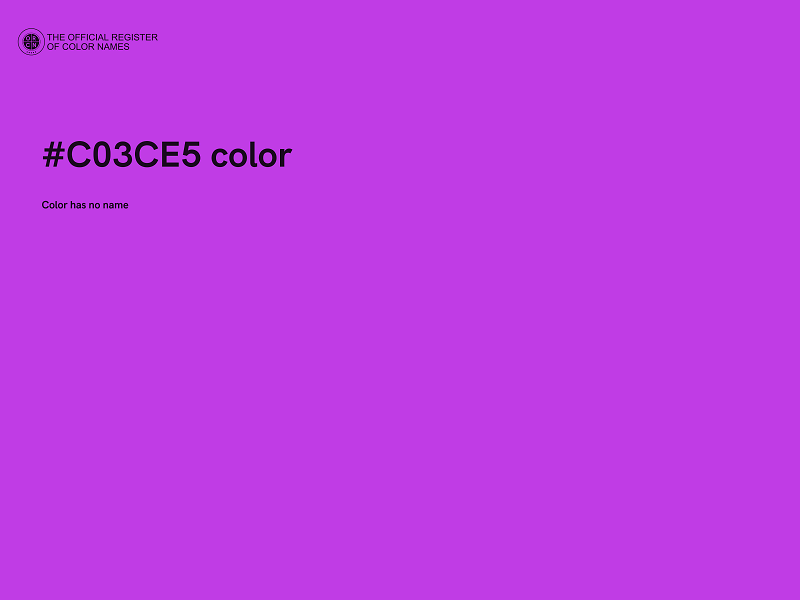 #C03CE5 color image