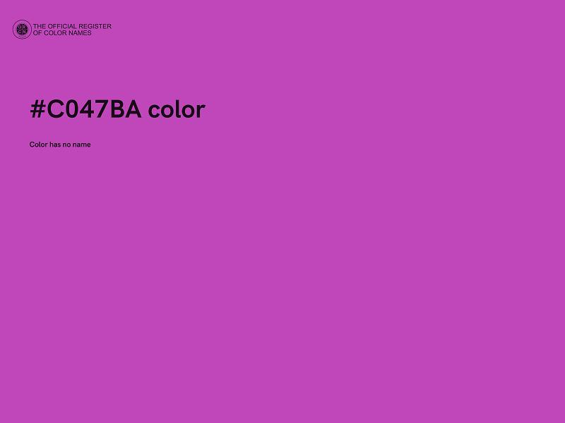 #C047BA color image