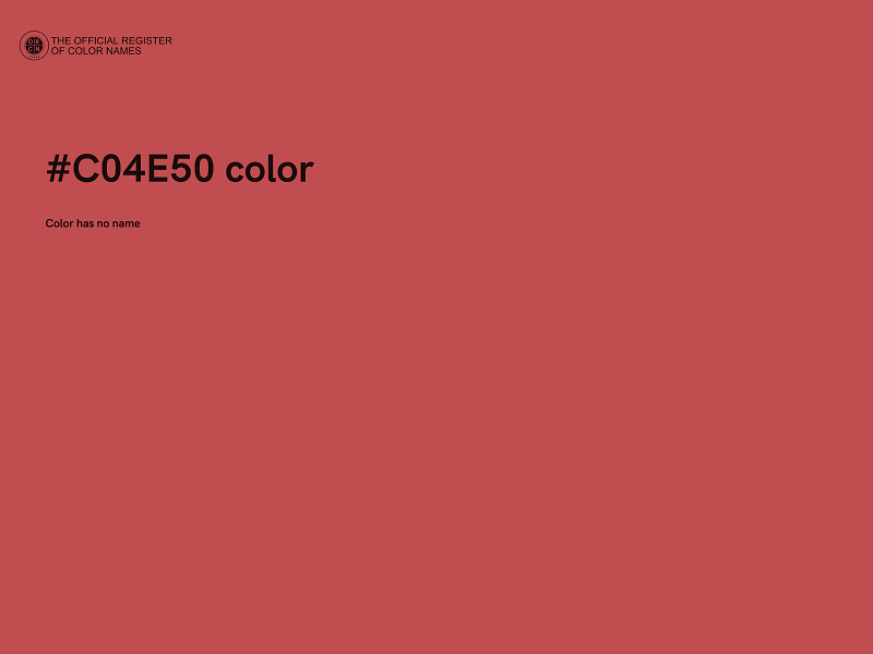 #C04E50 color image