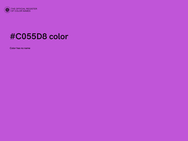 #C055D8 color image