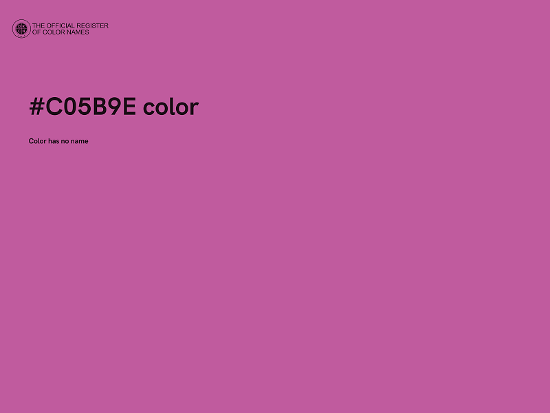 #C05B9E color image