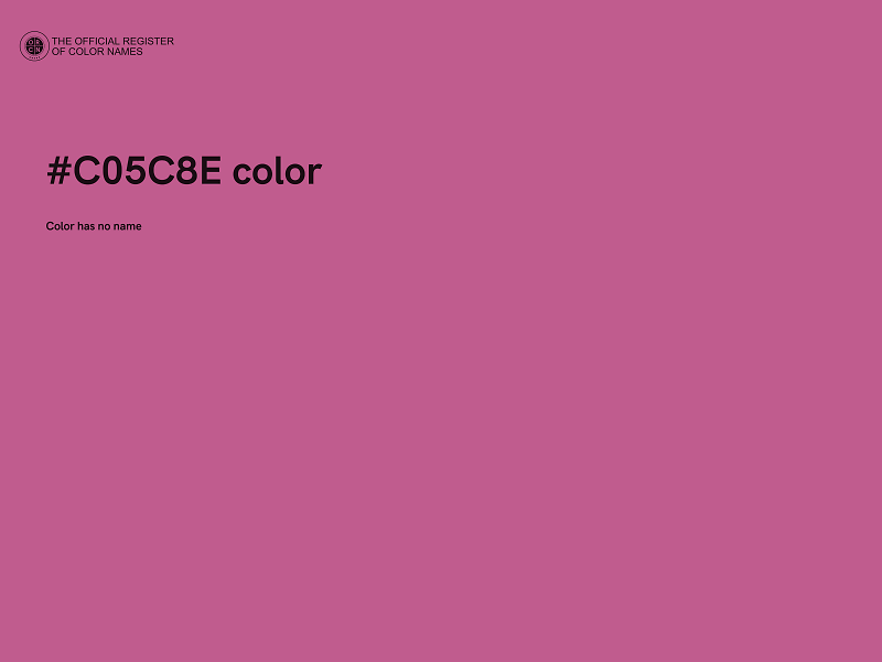 #C05C8E color image