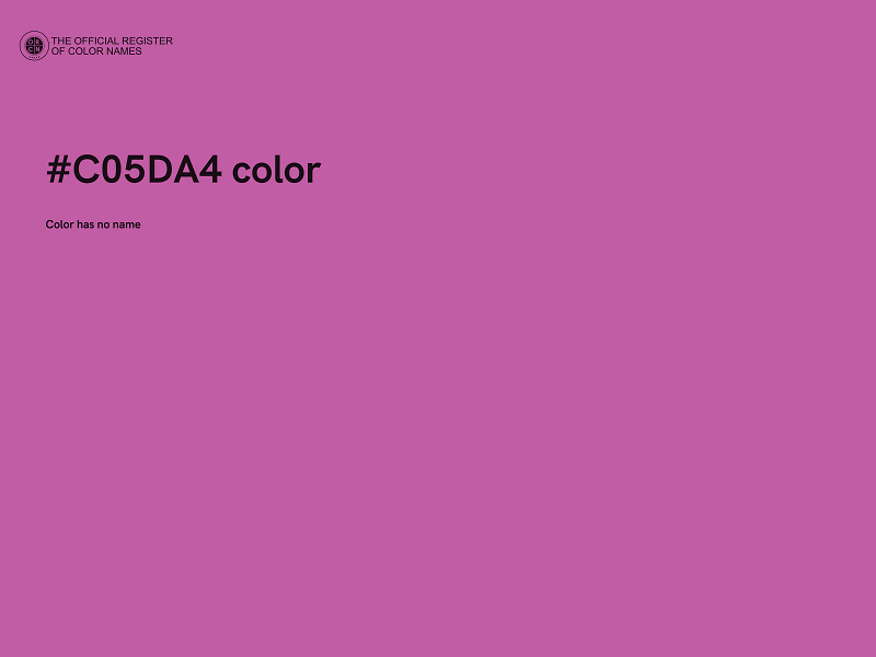 #C05DA4 color image