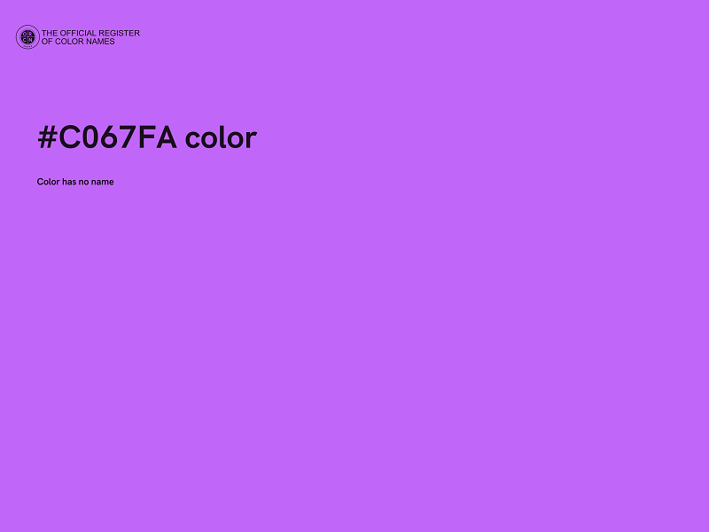 #C067FA color image