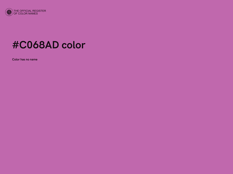 #C068AD color image