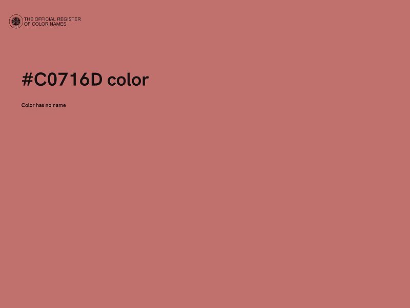 #C0716D color image