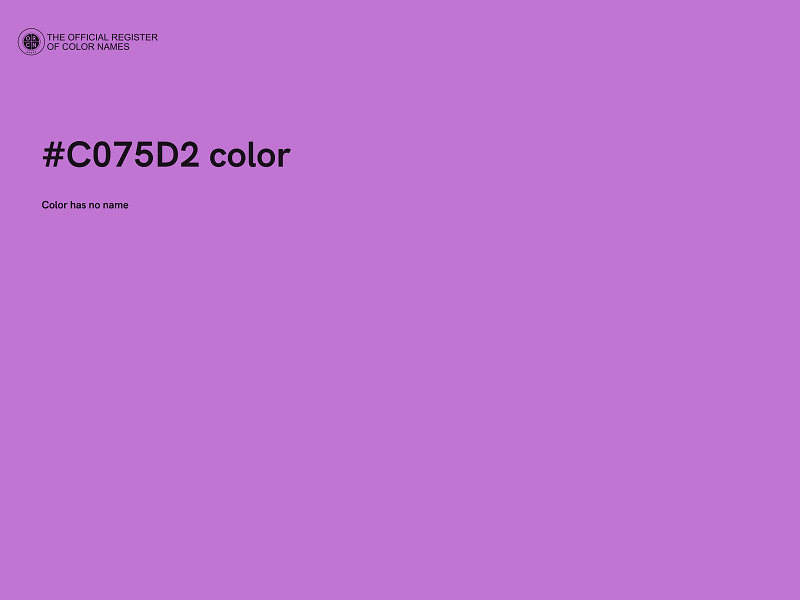 #C075D2 color image