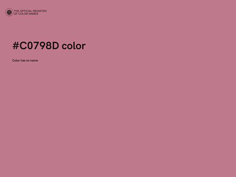 #C0798D color image