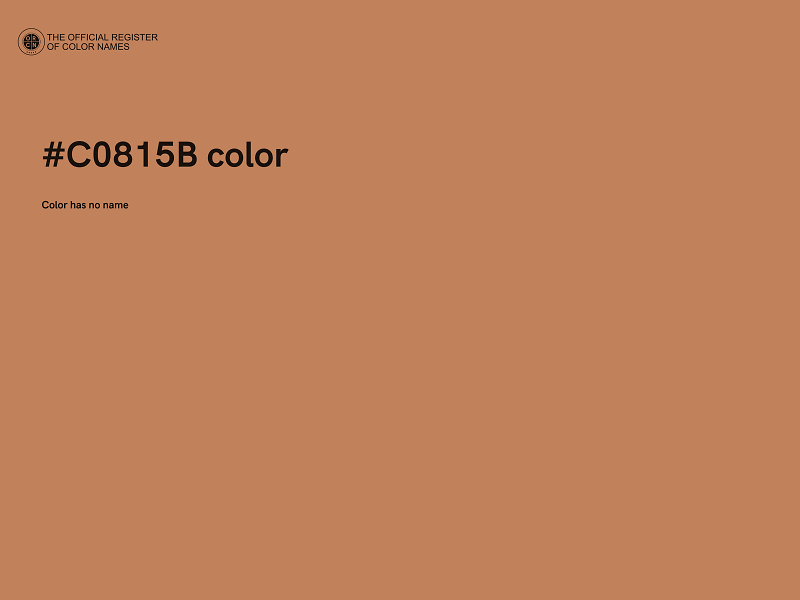 #C0815B color image