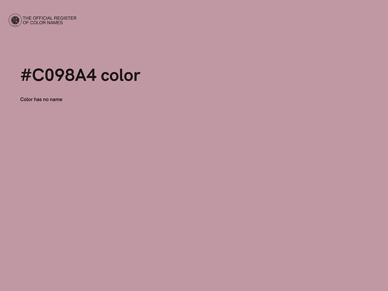 #C098A4 color image