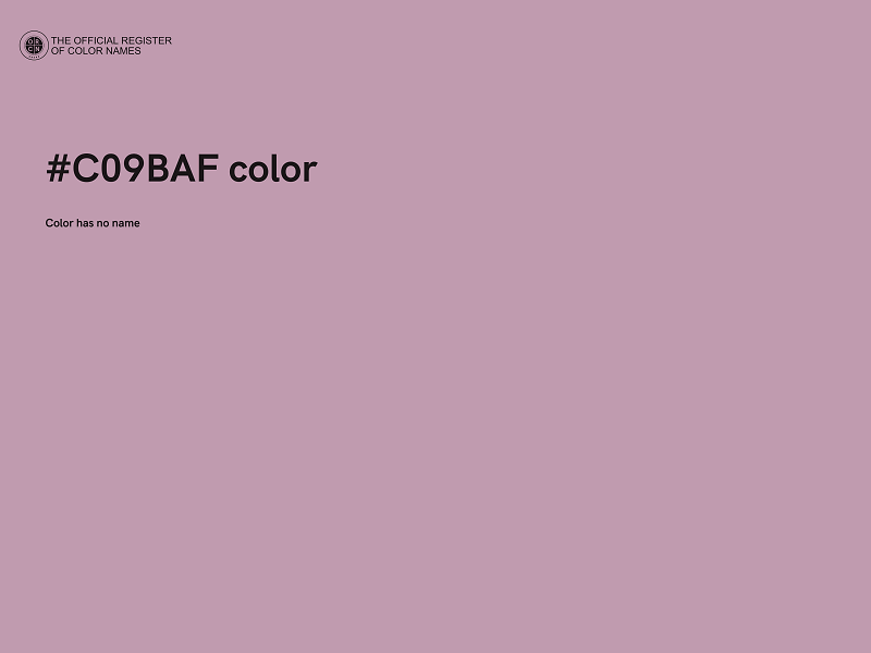 #C09BAF color image