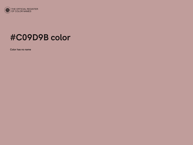 #C09D9B color image