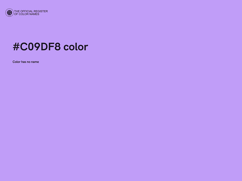 #C09DF8 color image