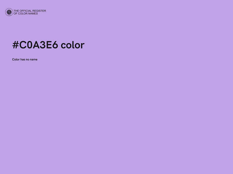 #C0A3E6 color image