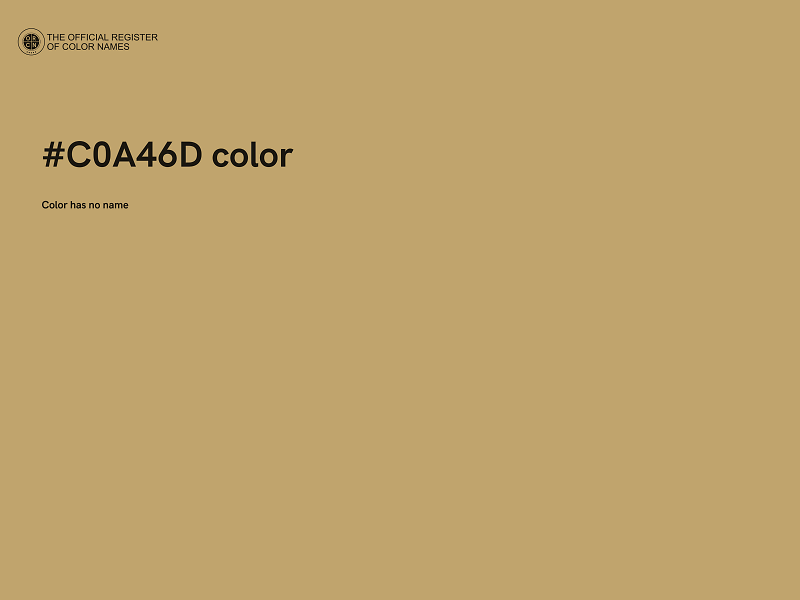 #C0A46D color image