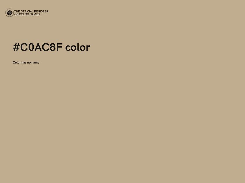 #C0AC8F color image