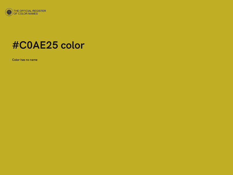 #C0AE25 color image