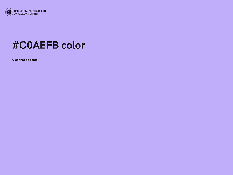 #C0AEFB color image