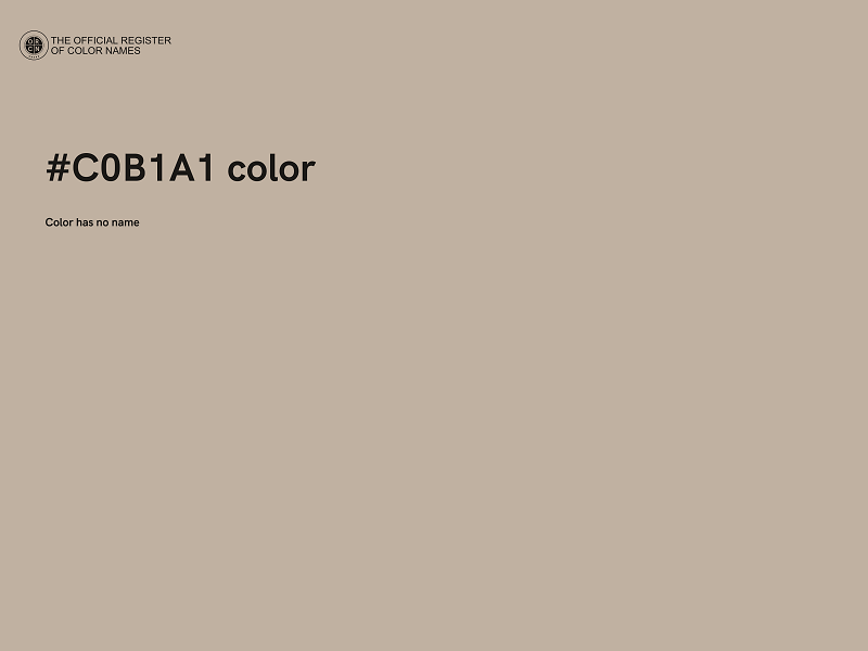 #C0B1A1 color image